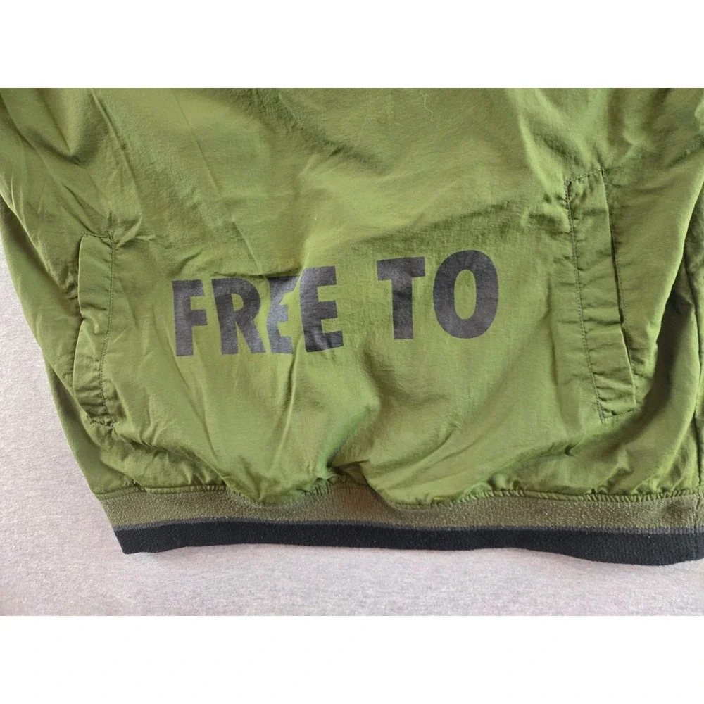 LEFLAH Jacket‎ Mens M Green Nylon Quarter Zip TKY20X Streetwear Loser & Hater